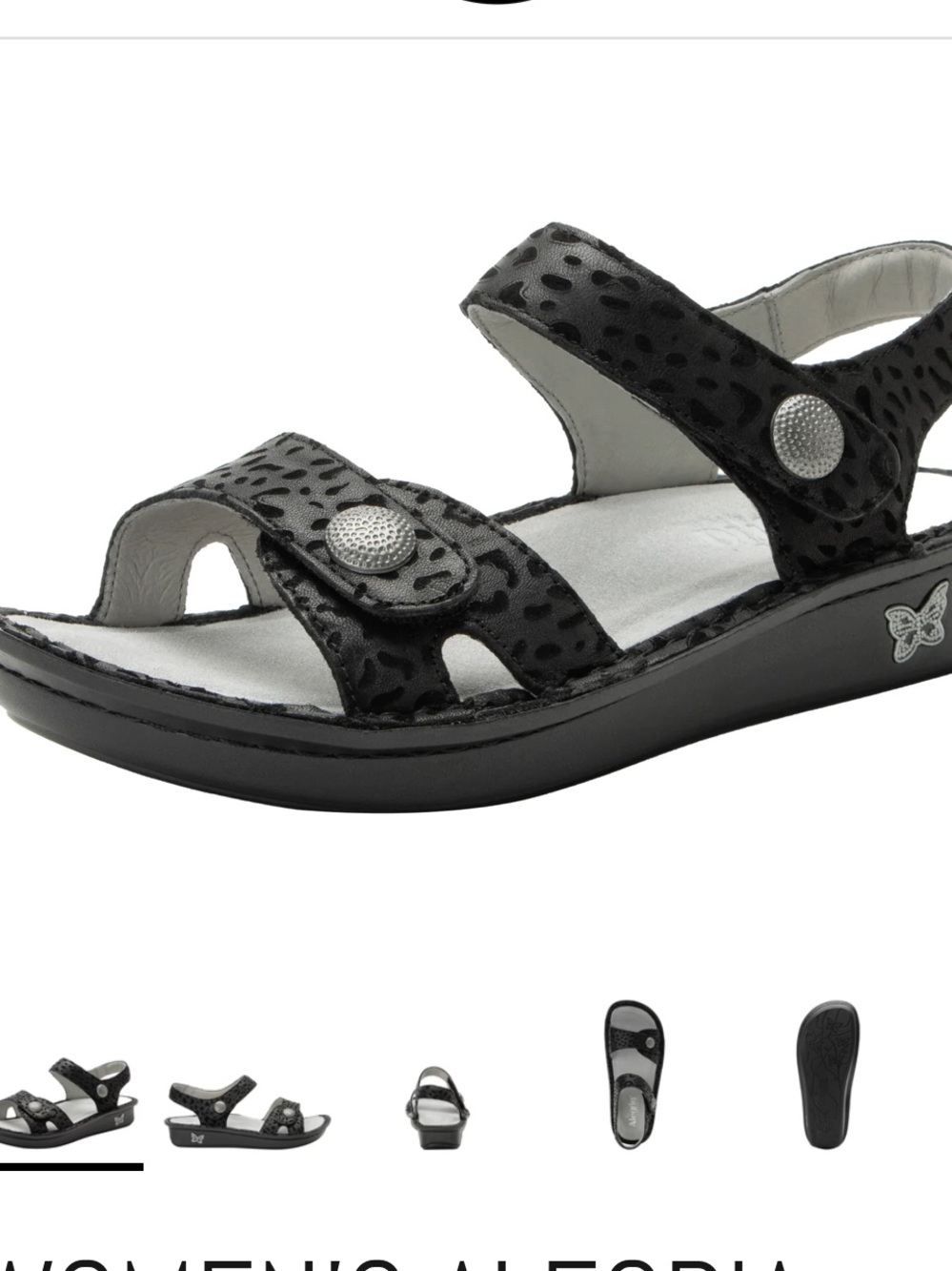 ALEGRIA VIENNA SANDAL in NOT A CHEETAH Pattern Size 40